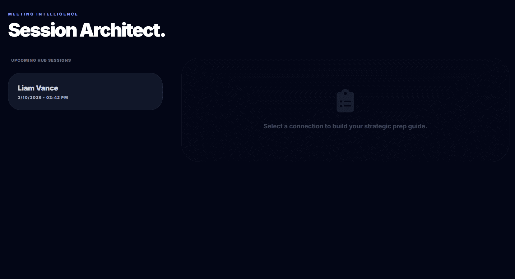Student preview: Meeting Prep - Session Architect
